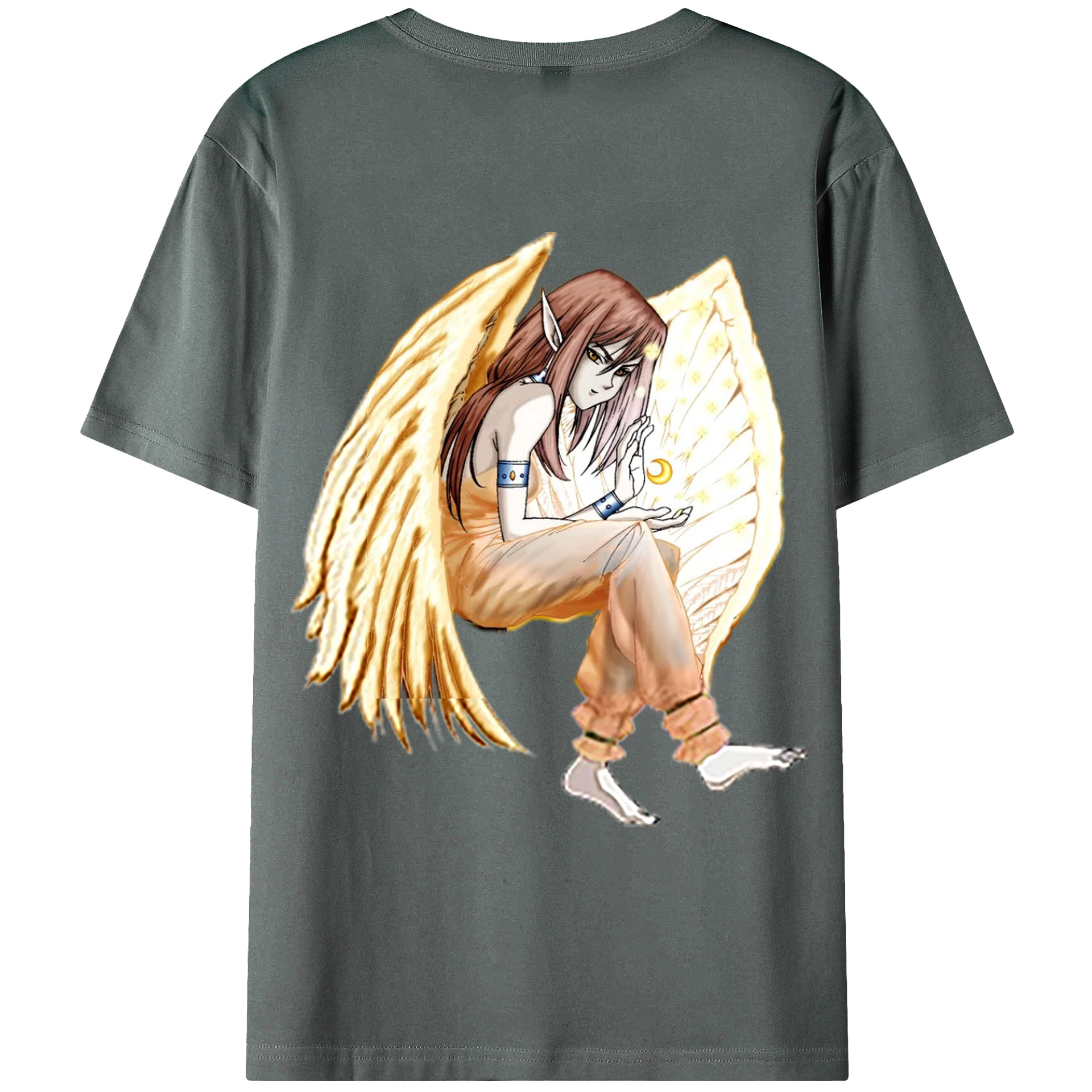 （画像用） 遊☆戯☆王 Yu-Gi-Oh! 綿100％ メンズ半袖Tシャツ（バックプリント） 通気性